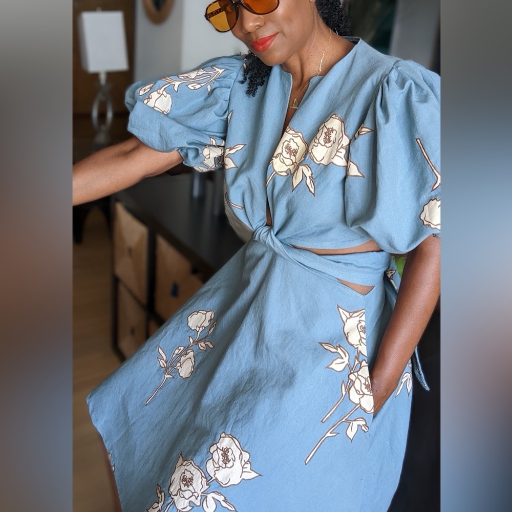 Open Sides MIDI Dress